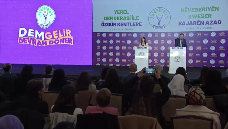 Dem Parti, Yerel Seçim Bildirgesini Açıkladı.