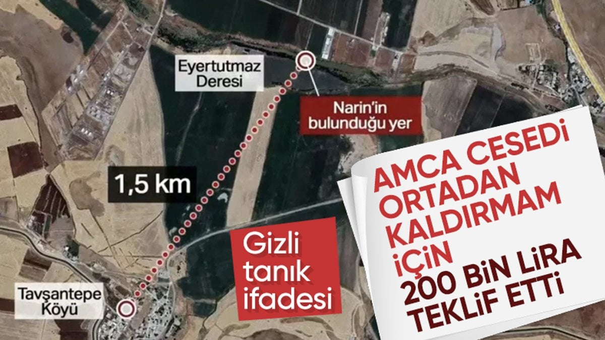 Narin Güran cinayetinde korkunç itiraf: Amca 200 bin TL teklif etti