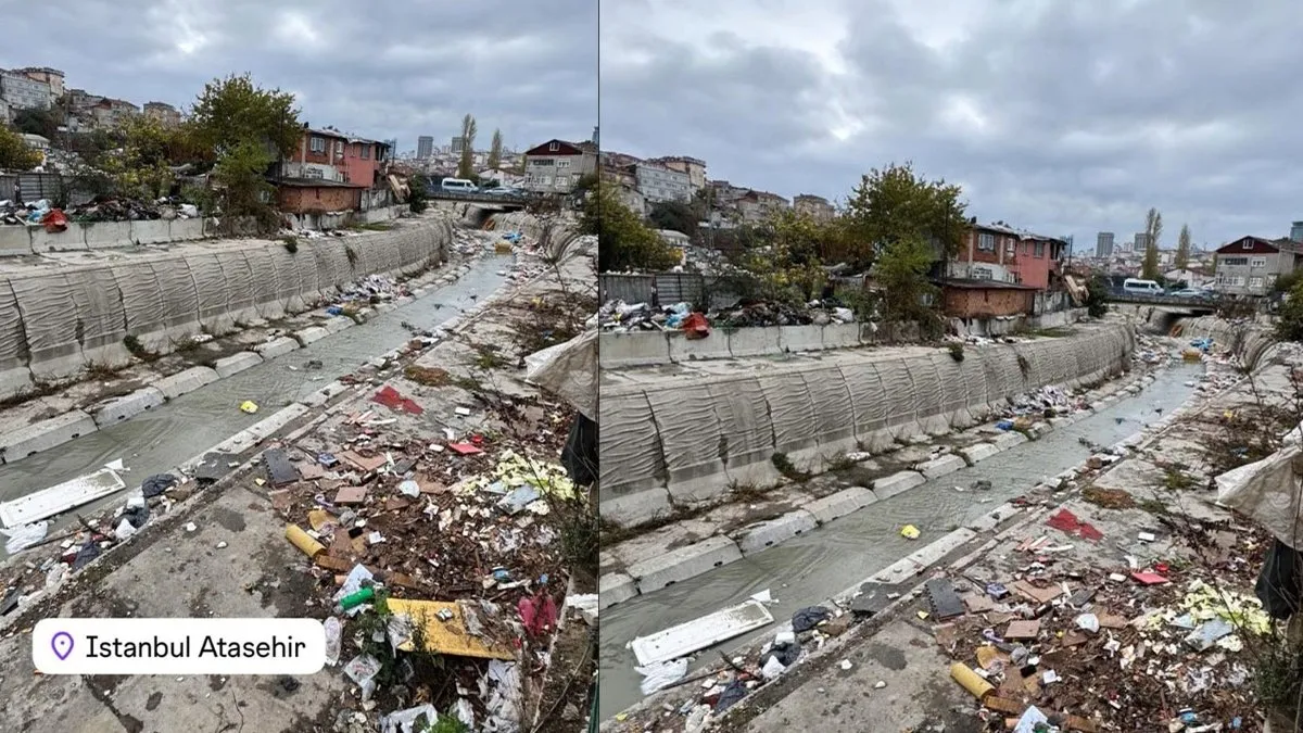 İstanbul Ataşehir’de şoke eden görüntü! CHP’li belediyeye tepki yağdı: Ganj Nehri değil Ataşehir!