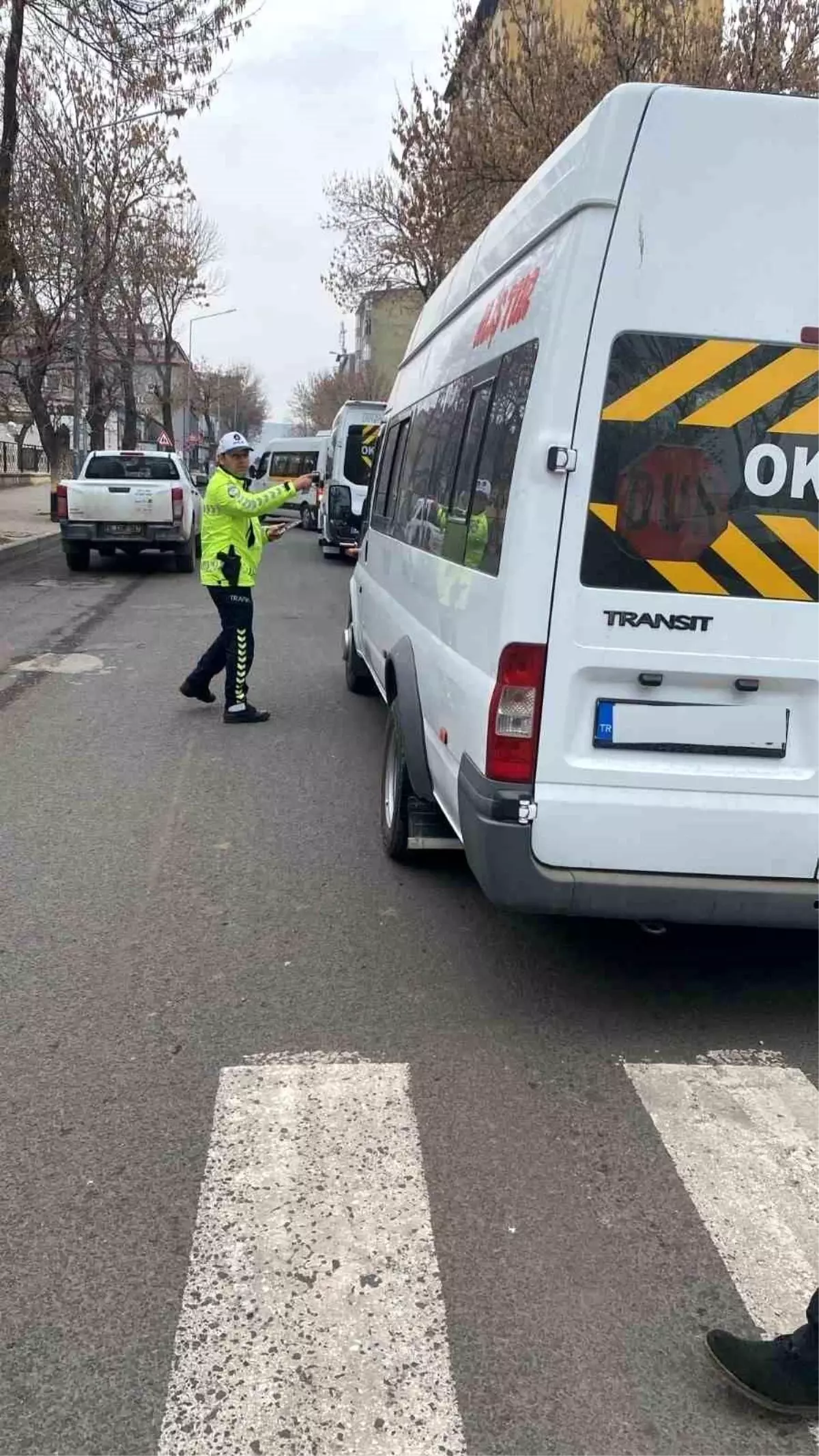 Kars’ta Okul Servislerine Denetim